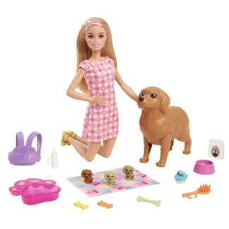 Lelle Barbie ar kucēniem HCK75