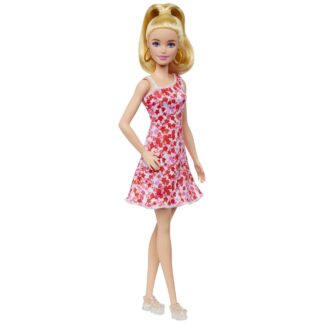 Barbie Fashionistas lelle ar sarkanu kleitu HJT02