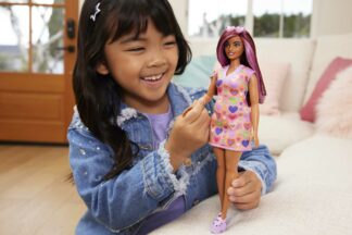 Barbie Fashionistas lelle ar sirsniņu kleitu HJT04