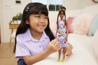 Barbie Fashionistas ar tamborētu kleitu HJT07