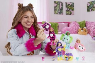 Barbie Cutie Reveal Čelsija džungļu draugi - mērkaķis HKR14