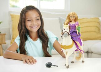 Disney Princess lelle un zirgs - Rapunzel (Salātlapiņa) HLW23