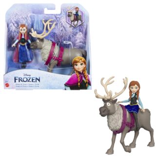 Disney Frozen lelle Anna un ziemeļbriedis Svens HLX03