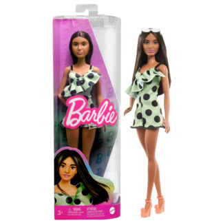 Barbie Fashionistas lelle ar zaļu bikškostīmu HPF76