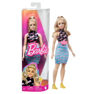 Barbie Fashionistas lelle ar Girl Power kleitu HPF78