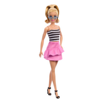 Barbie Fashionistas lelle melnbaltā topiņā HRH11