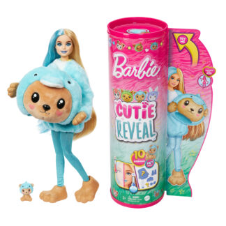 Barbie Cutie Reveal kostīmu sērija lācis un delfīns HRK25