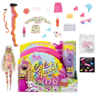 Barbie Color Reveal neona komplekts HCD25
